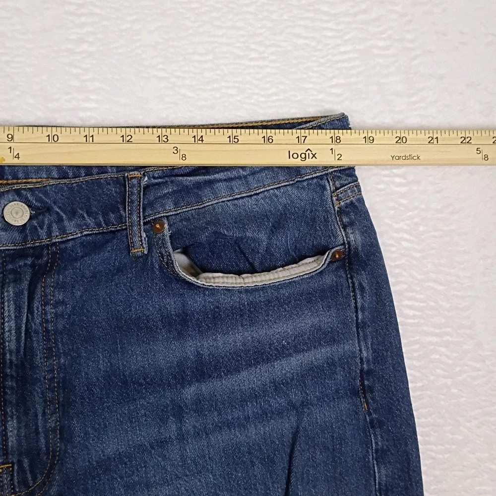 Lucky‎ Brand Jeans Men's 363 Vintage Straight 36x32 Blue Denim Modern Distressed